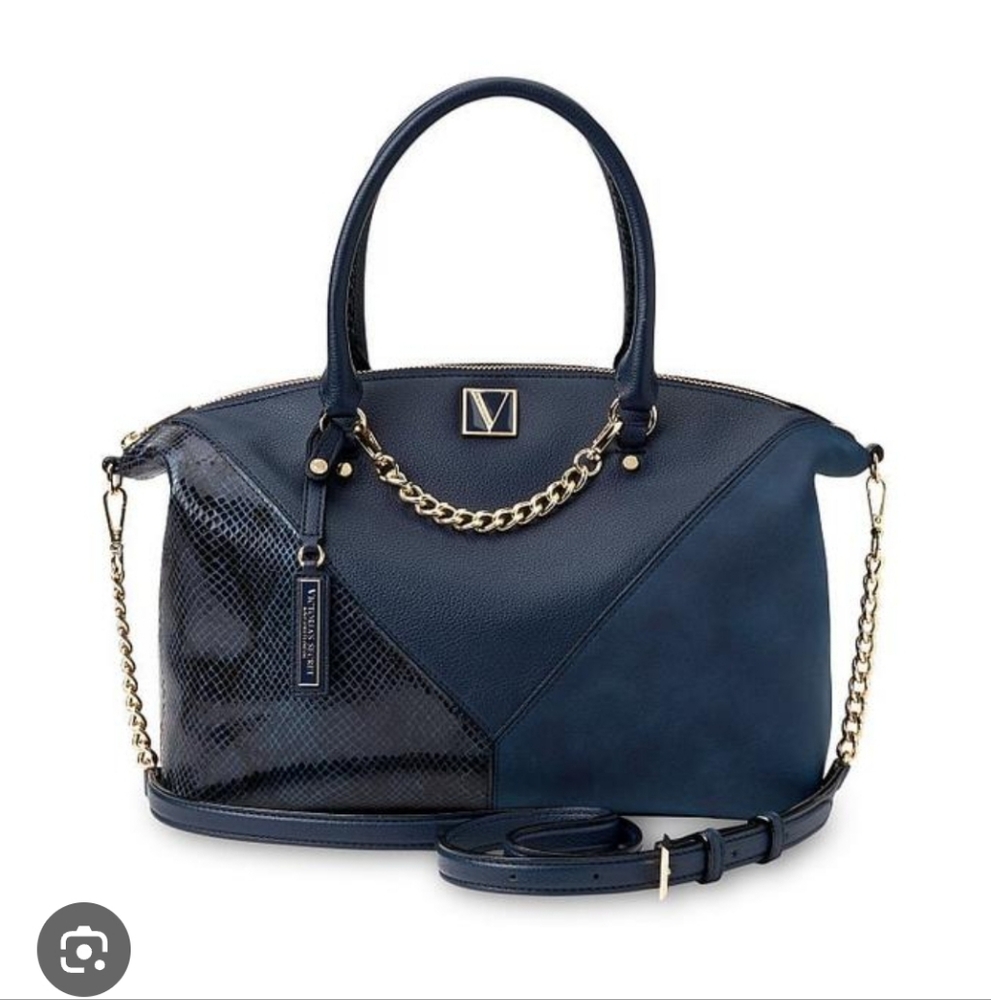 Victoria's Secret Croc Colorblock Victoria Carryall Tote Bag